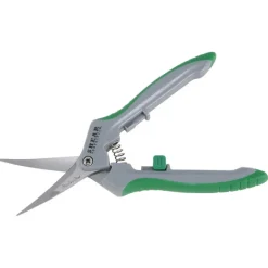 Shear Perfection Platinum Stainless Steel Curved Hydroponic Trimming Shear
