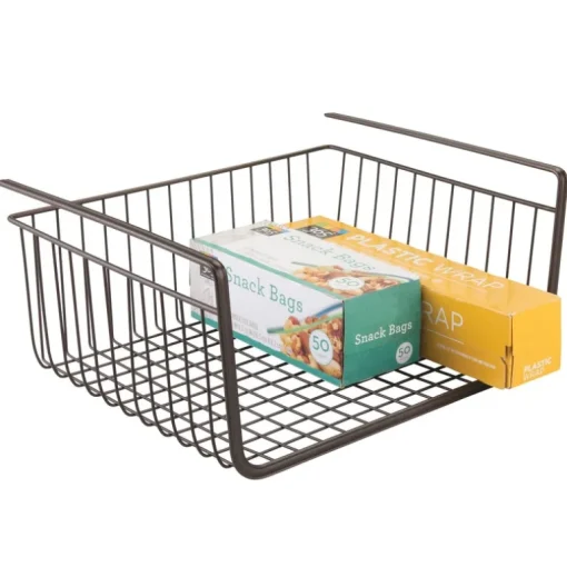 SHELF BASKET BRNZ 14.2"H