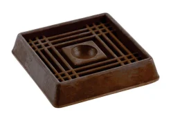Shepherd Brown Rubber Square Caster Cup 2 in.