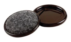 Shepherd Hardware Carpet Based Caster Cups Brown Round 4 pk