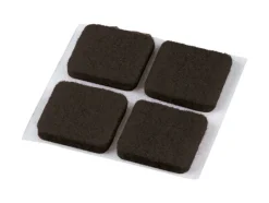 Shepherd Hardware Felt Self Adhesive Pad Brown Square 12 pk