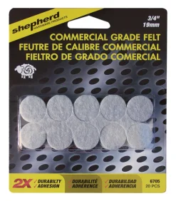 Shepherd Hardware Felt Self Adhesive Protective Pad Beige Round 1 pk