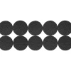 Shepherd Hardware Foam Self Adhesive Anti-Skid Pad Black Round 3/4 in. W X 3/4 in. L 20 pk