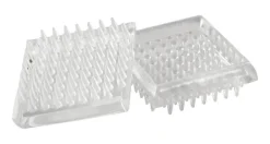 Shepherd Hardware Plastic Caster Cups Clear Square 4 pk