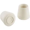 Shepherd Hardware Rubber Leg Tip White Round 4 pk