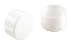 Shepherd Plastic Leg Tip White Round 1 in. W 4 pk (Pack of 6)