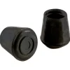 Shepherd Rubber Leg Tip Black Round 1/2 in. W 40 pk (Pack of 40)