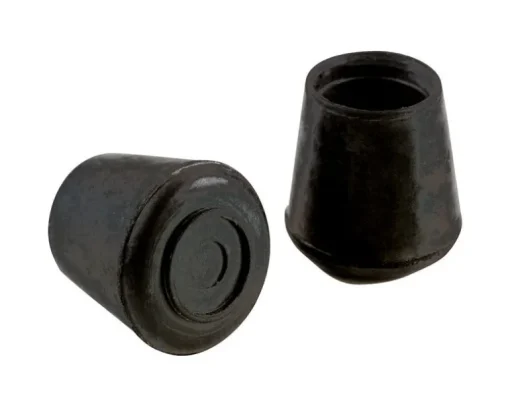 Shepherd Rubber Leg Tip Black Round 1/2 in. W 40 pk (Pack of 40)