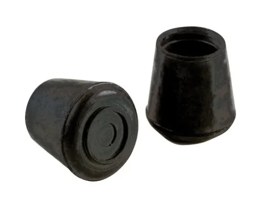 Shepherd Rubber Leg Tip Black Round 1/2 in. W 40 pk (Pack of 40)