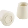 Shepherd Rubber Leg Tip White Round 7/8 in. W 4 pk (Pack of 6)