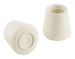 Shepherd Rubber Leg Tip White Round 7/8 in. W 4 pk (Pack of 6)
