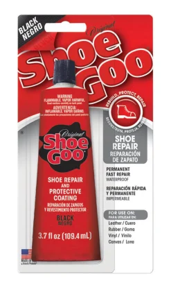 Shoe Goo Black Adhesive Shoe Repair and Protective Coating 3.7 oz.