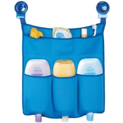 SHOWER CADDY FABRIC BLU