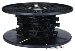 Sienna Black LED C7 Electric Plug-In Commercial Indoor/Outdoor Light Set Sockets 500 L ft.