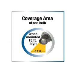 Sigma Electric Switch Controlled LED Bronze Outdoor Floodlight Hardwired