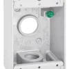 Sigma Engineered Solutions New Work 18.3 cu in Rectangle Die-Cast Metal 1 gang Weatherproof Box Whit