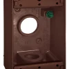 Sigma Engineered Solutions New Work 18 cu in Rectangle Die-Cast Metal 1 gang Weatherproof Box Bronze