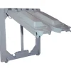 Sigma Engineered Solutions Square Die-Cast Metal 2 gang 4.75 in. H X 4.75 in. W Universal Cover