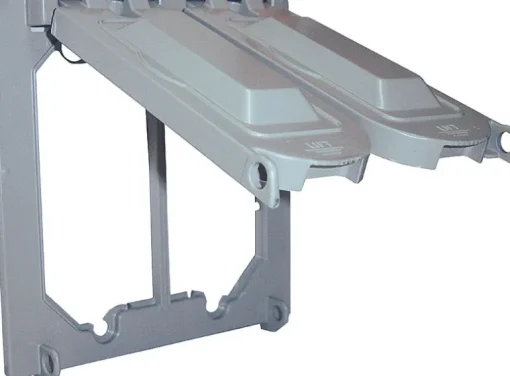 Sigma Engineered Solutions Square Die-Cast Metal 2 gang 4.75 in. H X 4.75 in. W Universal Cover