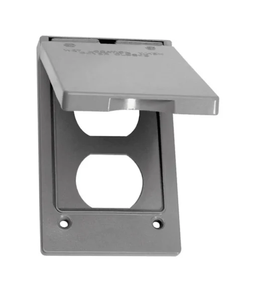 Sigma Engineered Solutions Rectangle Die-Cast Metal 1 gang 4.57 in. H X 2.83 in. W Vertical Duplex C