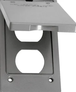 Sigma Engineered Solutions Rectangle Die-Cast Metal 1 gang 4.57 in. H X 2.83 in. W Vertical Duplex C