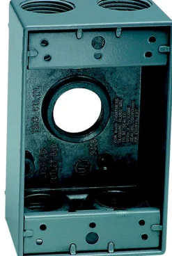 Sigma Engineered Solutions New Work 18.3 cu in Rectangle Metallic 1 gang Weatherproof Box Gray