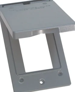 Sigma Engineered Solutions Rectangle Die-Cast Metal 1 gang 4.57 in. H X 2.83 in. W Vertical GFCI Cov