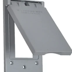 Sigma Engineered Solutions Rectangle Die-Cast Metal 1 gang 4.57 in. H X 2.83 in. W Vertical GFCI Cov