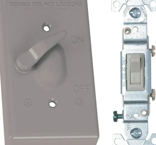 Sigma Engineered Solutions Rectangle Die-Cast Metal 1 gang 4.57 in. H X 2.83 in. W Toggle Switch and