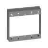 Sigma Engineered Solutions New Work 16 cu in Square Metallic Extension Ring Gray