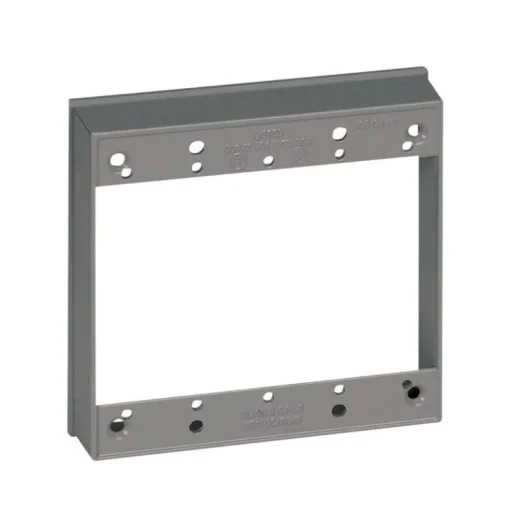 Sigma Engineered Solutions New Work 16 cu in Square Metallic Extension Ring Gray