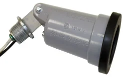 Sigma Engineered Solutions Switch Controlled Gray Lamp Holder Hardwired
