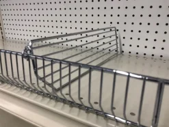 Silver Steel Shelf Divider 3 in. H X 15 in. L 20 pk