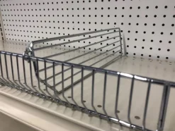 Silver Steel Shelf Divider 3 in. H X 22 in. L 20 pk