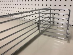 Silver Steel Shelf Divider 3 in. H X 4 in. W 10 pk