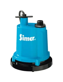 Simer 1/4 hp 1320 gph Aluminum Electronic Switch Bottom AC Utility Pump