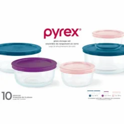Simply Store Set, Plastic & Glass, 10-Pc.