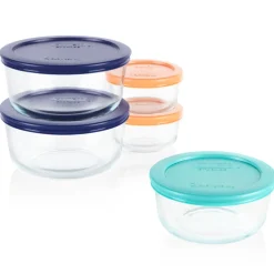 Simply Store Set, Plastic & Glass, 10-Pc.