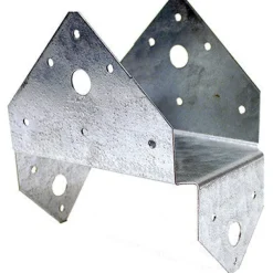 Simpson Strong-Tie 18 ga. Galvanized Steel Half Base 2.5 H x 5.5 W in.