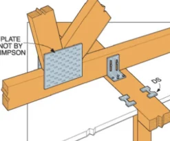 Simpson Strong-Tie Galvanized Silver Steel Double Truss Clip For 2-1/2 1 pk