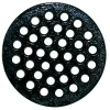 Sioux Chief 4-3/8 in. Epoxy Coated Black Round Cast Iron Floor Drain Strainer