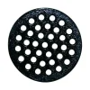 Sioux Chief 6 in. Epoxy Coated Black Round Cast Iron Floor Drain Strainer