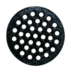 Sioux Chief 6 in. Epoxy Coated Black Round Cast Iron Floor Drain Strainer