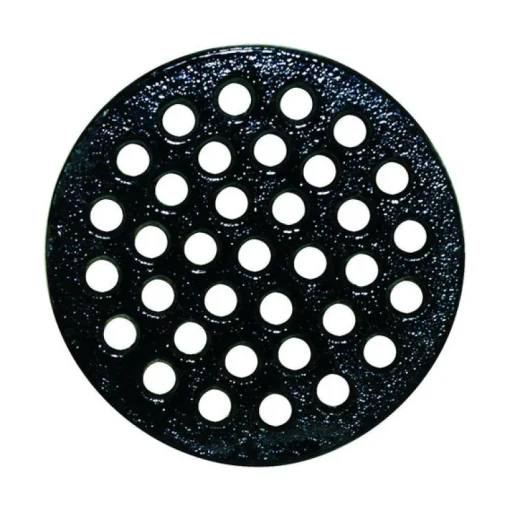 Sioux Chief 6 in. Epoxy Coated Black Round Cast Iron Floor Drain Strainer