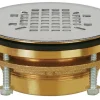 Sioux Chief JackRabbit Brass 18 ga. Lead Free Compression Shower Drain 2 Dia. in.