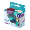 Sistema Assorted Colors Food Storage Container 1.18 oz. with Screw Tight Lid (Pack of 12)