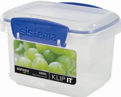 Sistema 1540zs 13-1/2 Oz Clear Rectangular Klip It Food Storage Container