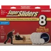 SLIDERS PLST TAN RND 8PK
