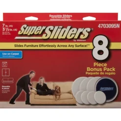 SLIDERS PLST TAN RND 8PK