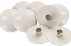 SLIDERS RND GRY 1"W 8PK